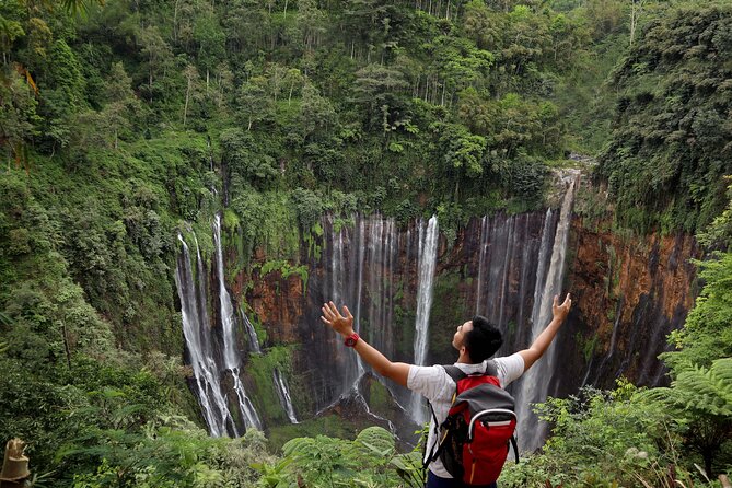 1 Day - Tumpak Sewu, Kapas Biru Waterfall, Goa Tetes cave</em> Tour // 07:30 – 17:00 – A One-Day East Java Waterfall Plan That Fits Real Schedules’ /><br />
If you only have a short window in Malang and you still want the classic East Java waterfall combo, this tour format makes a lot of sense. You are not choosing between one waterfall and the rest of your time, you are getting a full day built around multiple sites, with transport that links them cleanly.</p>
<p><p>You also get a proper trail-and-view rhythm. It starts with a downhill segment at Kapas Biru, moves to a viewpoint setup at Tumpak Sewu, then ends with a cave-focused hike connected to other scenic spots. That matters, because waterfall days can feel chaotic if you are doing it solo. Here, the transitions are built in.</p>
</p>
<p><p>And yes, you will be outside for a while. This is not a sit-and-stare kind of trip, even though some parts are short. The upside is that when you finally see each waterfall, you tend to feel like you earned it.</p>
</p>
<h2 id="pickup-from-malang-then-the-drive-with-mountain-views">Pickup From Malang, Then The Drive With Mountain Views</h2>
<p><img width="669" height="446" decoding="async" src=