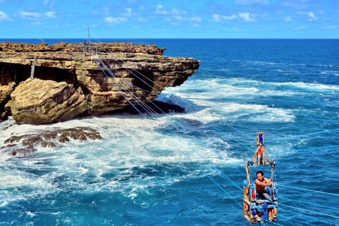 2 days Yogyakarta tour (Borobudur, Prambanan, Jomblang cave, Timang beach) - Timang Beach: rope bridge or gondola, with ocean air as the reward
