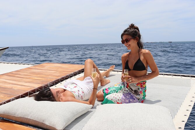 4-in-1 • Gili Islands Snorkel & Sunset Half-day Catamaran Cruise - Stop 2: Gili Meno for Cleaner Calm and Better “Look Around” Time