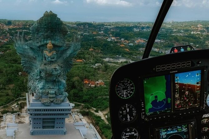 Above the Island of Gods Helicopter Tour - Stop 1: Garuda Wisnu Kencana (GWK) Cultural Park From the Sky