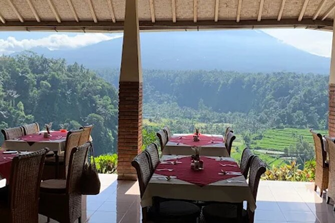 All Inclusives Bali Private Tour Temples Palaces and Nature - Lereng Agung Restaurant lunch, Balinese flavors with Mount Agung views