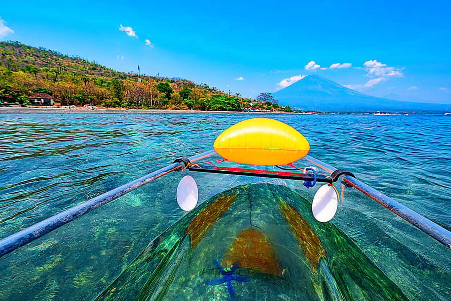 Bali/Amed: Transparent Kayak Experience - How the 360° Transparent View Feels in Real Life