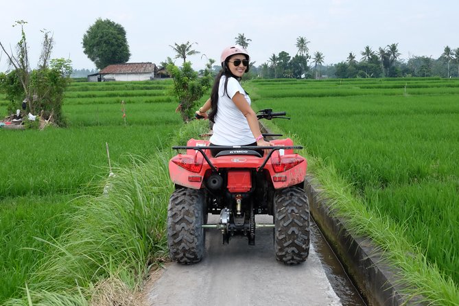 Bali Atv Quad Bike Through Tunnel and Waterfall - The quad bike route: jungle edges, plantations, and rice fields
