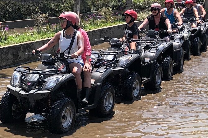 Bali ATV Quad Bike Through Tunnel, Waterfall, White Water Rafting - Practical packing: wear for mud, not for Instagram