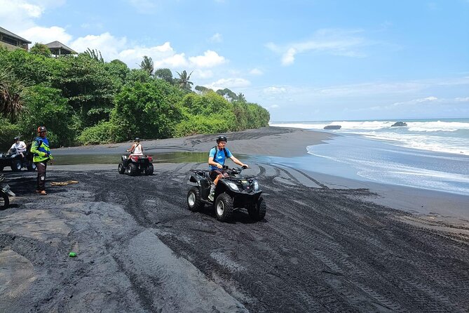 Bali ATV Ride In the beach black sand atv tour - Entering the ATV Route: Tegal Mengkeb to Kelecung Beach