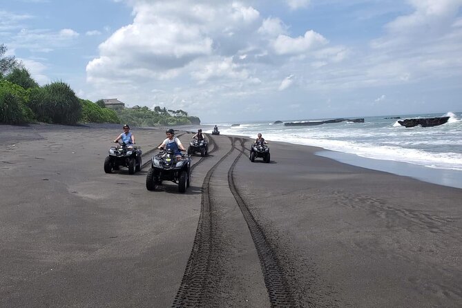 Bali ATV Ride In the beach sunset atv tour - Tanah Lot as the built-in viewpoint break
