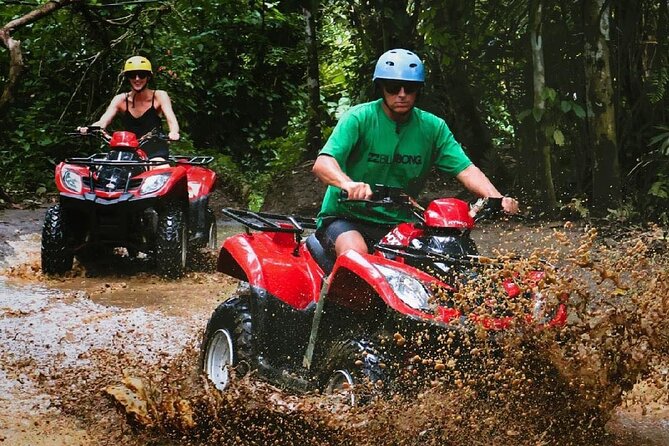 Bali ATV Ride waterfall jungle and rice fild track ubud - The 4 to 5 hour schedule, from pickup to ride and back