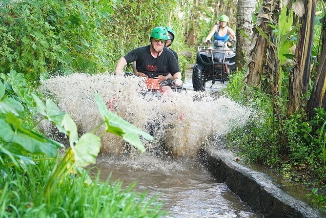 Bali ATV Ride with Waterfall Dragon Cave and Lunch by Penidago - The safety briefing, helmets, and how the guide helps on tricky parts
