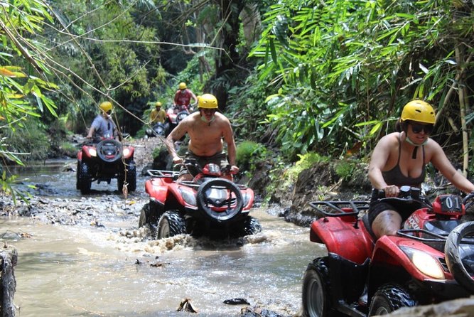 Bali Atv Riding through Cave and Waterfall - How the Singapadu ATV Start Works (Pickup, Gear, and 250cc Power)