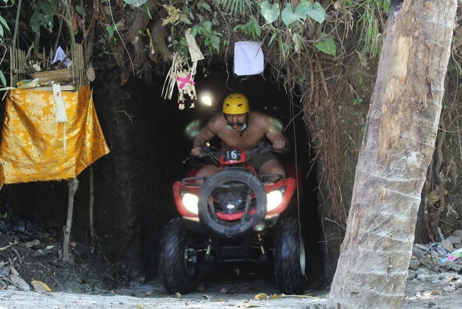 Bali Atv Riding through Cave and Waterfall - Fast and Muddy Terrain, Safety, and Rider Levels