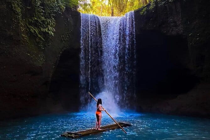 Bali Lempuyang Temple, Waterfall with Rice Terrace Tour - Tukad Cepung waterfall in a cave, walk-ready shoes matter