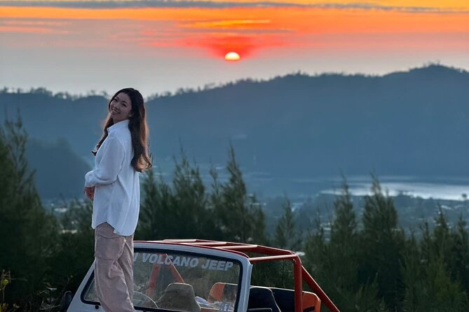 Bali: Mount Batur Jeep Sunrise & Hot Springs - All Inclusive - Black lava and floating temple photos