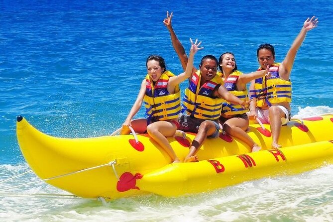 Bali Parasailing Adventure, Jet Ski, Banana Boat , Donat Boat, with Transport - Banana boat ride: the fun chaos part