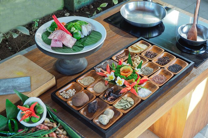 Balinese Cooking Class at The Santai Umalas Kerobokan - The 3-course menu: starter, main, dessert you cook