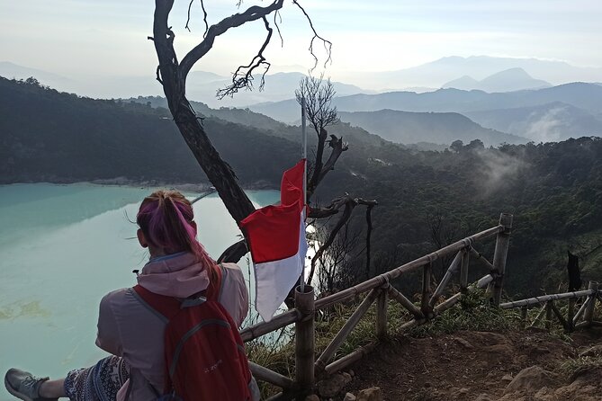 Bandung Tour Volcano, Hotsprings, Mud, Tea, Lunch all Included - Rengganis Crater: suspension bridge views and then real soaking