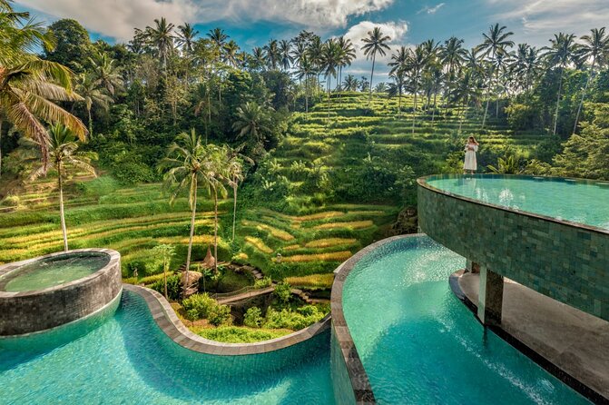 CRETYA Ubud infinity Pool + Hidden Water fall + Water Temple Tour - Gunung Kawi Sebatu Temple Water Ritual: The Calm Pause in Your Day