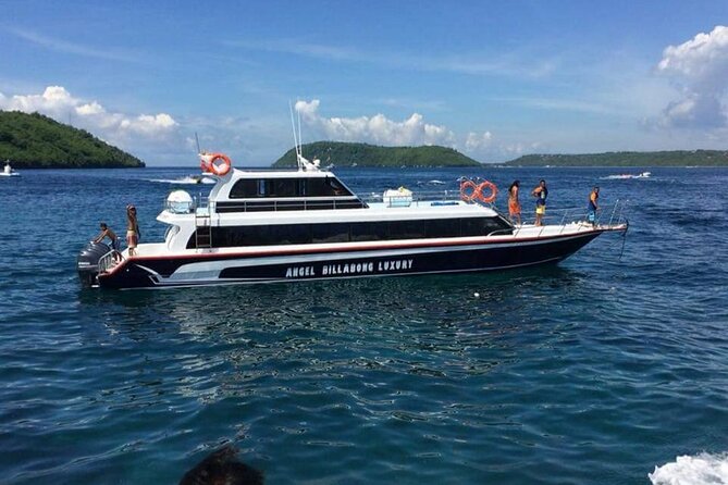 Fast Boat Transfer: Sanur to Nusa Penida by Penidago - On Board the Angel Billabong Boat: Luggage Space, Life Jackets, and That Tight Seating Moment