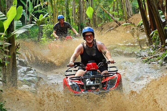 Full-Day Bali Adventure Tour with Quad Bikes and Rafting - Kedewatan quad biking: rice fields, jungle trails, and village scenery