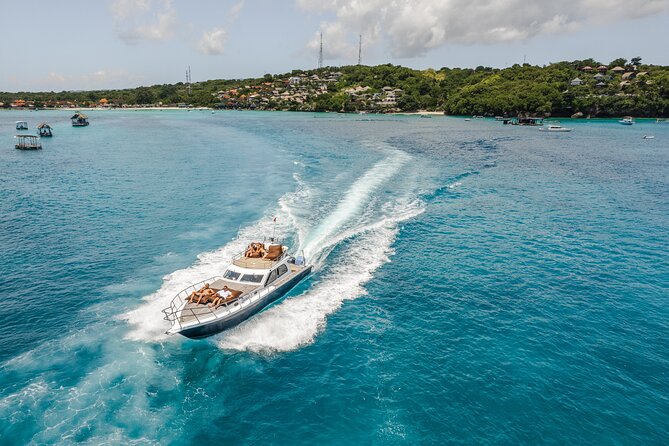 Full Day Nusa Penida by Honey Milk Yacht 13 meters - Khamara lunch stop with beach access, plus the Kelingking car tour