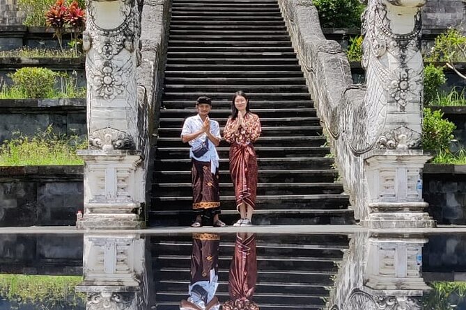Lempuyang Temple Entrance Ticket All Inclusive - Stop 1 at Lempuyang Temple: Mount Agung Views and a Guided Walk