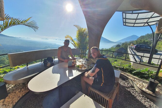 Mount Batur Sunrise Trekking (Private Tour and Breakfast at Restaurant) - Okuta breakfast after the hike, with Lake Batur in view