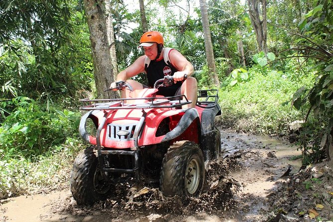 Quad Bike Ride and Snorkeling at Blue Lagoon Beach All-inclusive - Entering the Ubud ATV Track: Safety Gear, Jungle Water, and Tunnels