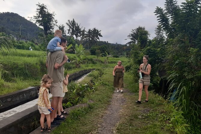 Sidemen Trekking Through Rice Terraces and Villages - That Wooden Bridge Moment, Shared With Locals and Motorbikes
