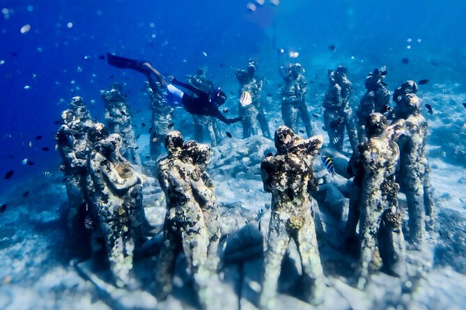 Snorkeling with turtle and statue in Gilis - What Your $55 Covers, and Why It Feels Fair for Gili Snorkeling