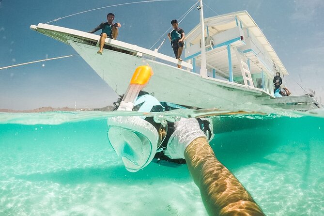 Snorkeling with turtle and statue in Gilis - The Underwater Photo and Video Setup: Easy Memory-Making