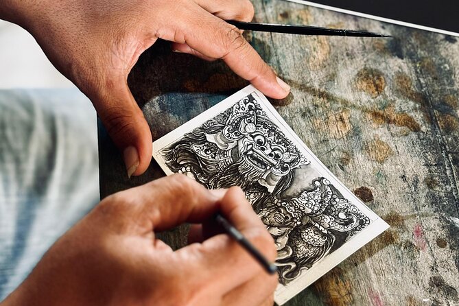 Threads of Tradition Miniature Keliki Painting Workshops - Arriving at Five Arts Studio in Keliki, Ubud