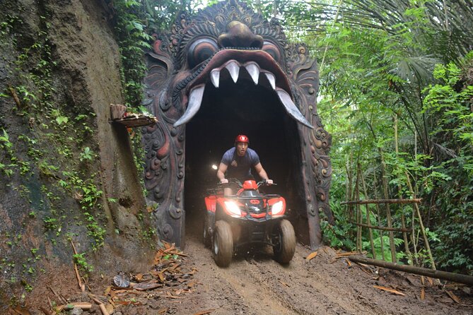 Ubud ATV Quad Bike through river, Jungle, waterfall & rice fields - Dadi Bali Adventures check-in and your ATV safety setup