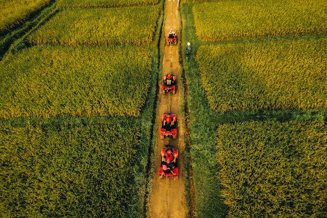 Ubud ATV Ride through River Jungle Rice Fields Puddles - Gorilla Cave and the photo-friendly moments along the track