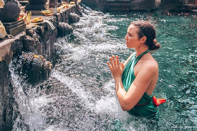 UBUD Spring Temple, Waterfall, Rice Terraces Private Tour - Stop 3: Ulu Petanu Waterfall, a calmer nature break in the middle
