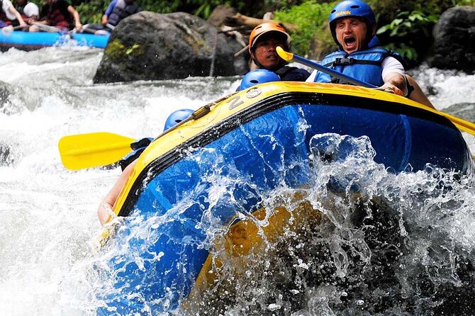Ubud White Water Rafting with Waterfall and Lunch - Lunch buffet and the post-raft shower setup that keeps you comfortable