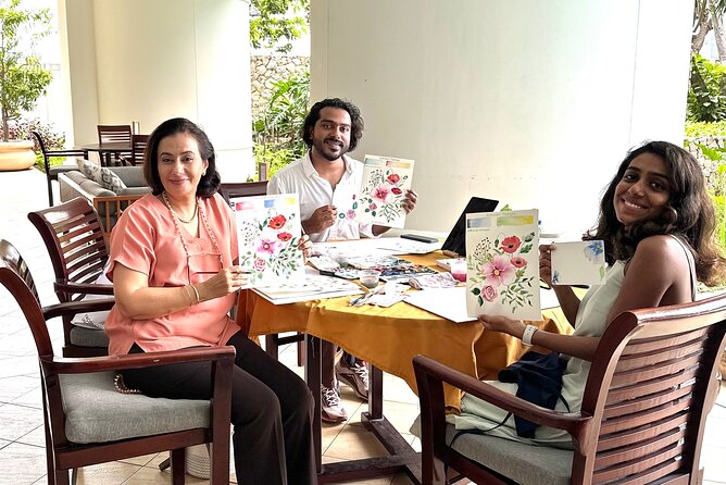 Watercolor & Wellness : A Healing Art Therapy Experience - Tea, cookies, and the brush-in-the-cup reality